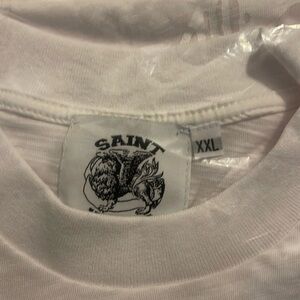 Saint Vanity New White 2XL Short Sleeve TShirt.